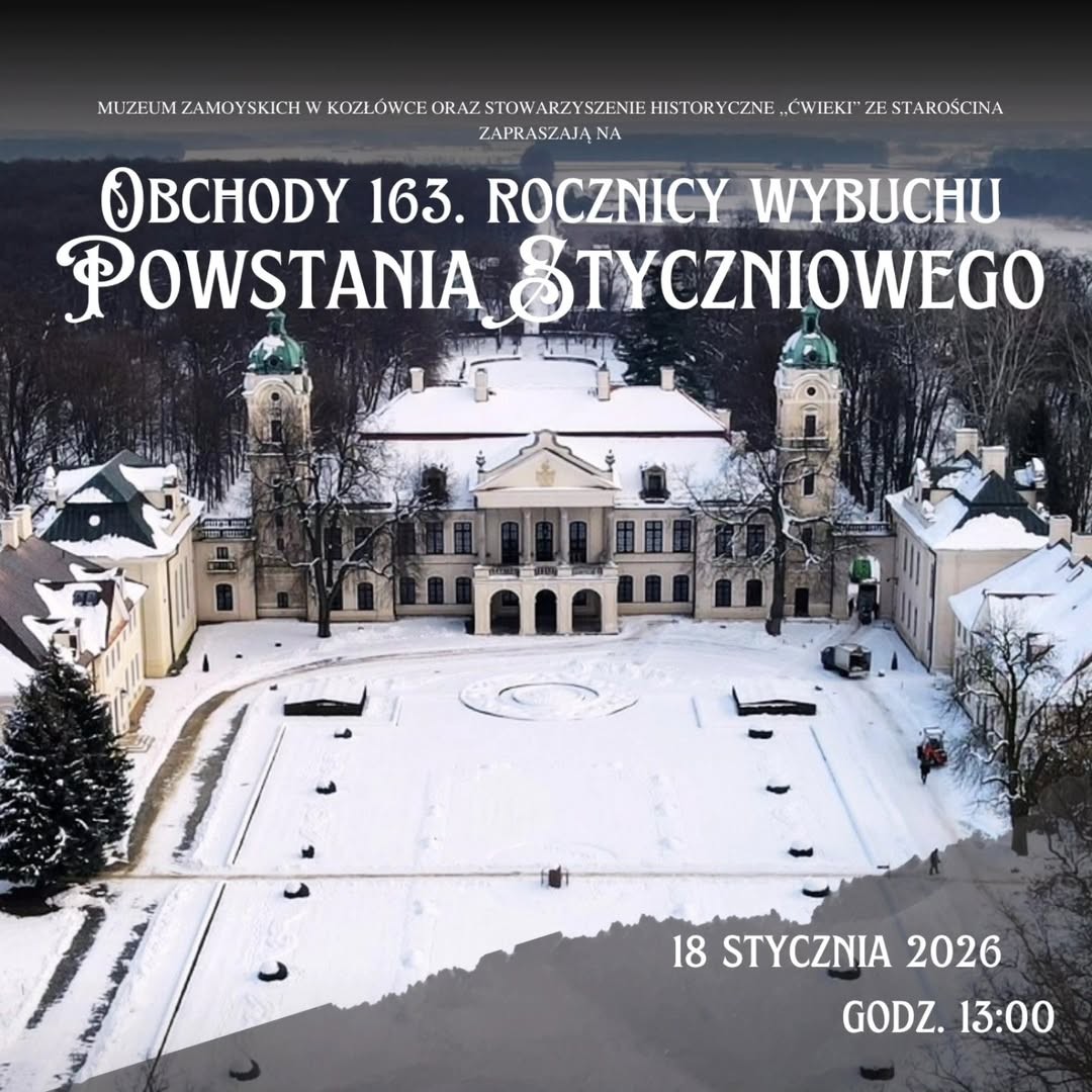 Zaproszenie na obchody 163. Rocznicy Powstania Styczniowego