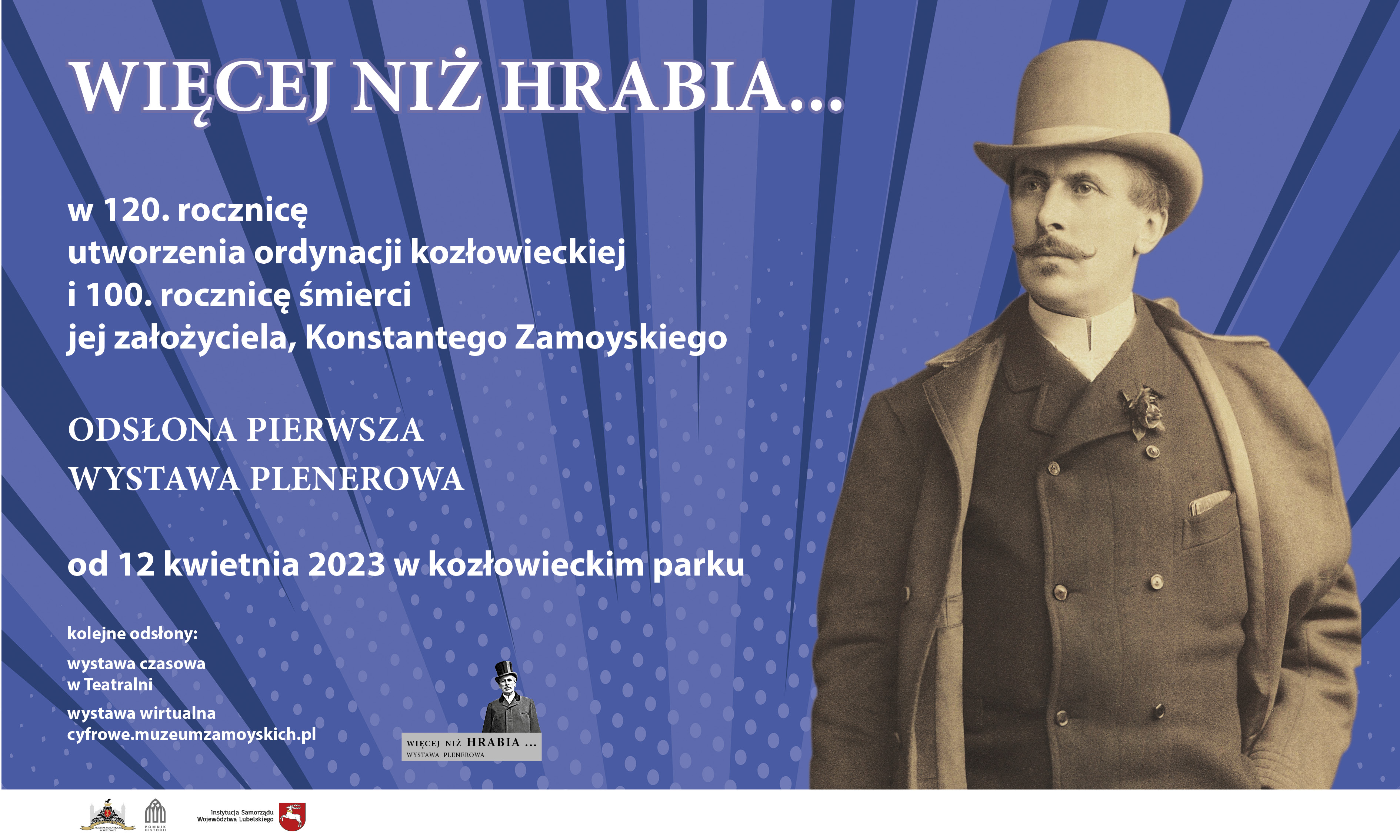 Plakat do wystawy „Więcej niż hrabia”