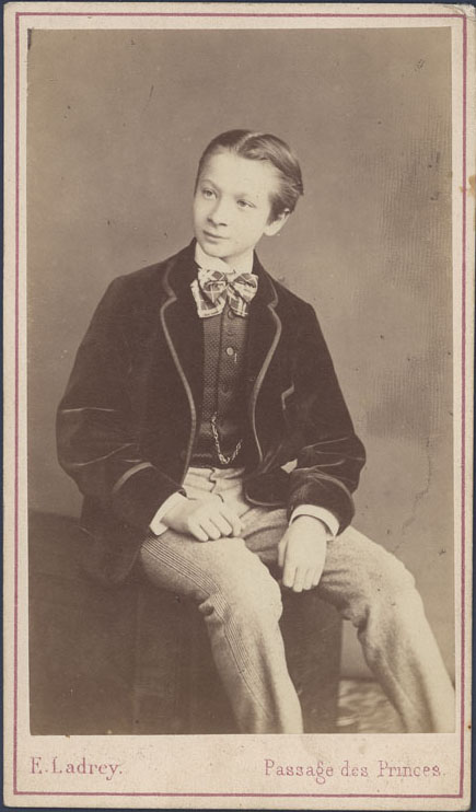 Niezidentyfikowany młodzieniec, Paryż, 1860/1870, fotografia zabytkowa