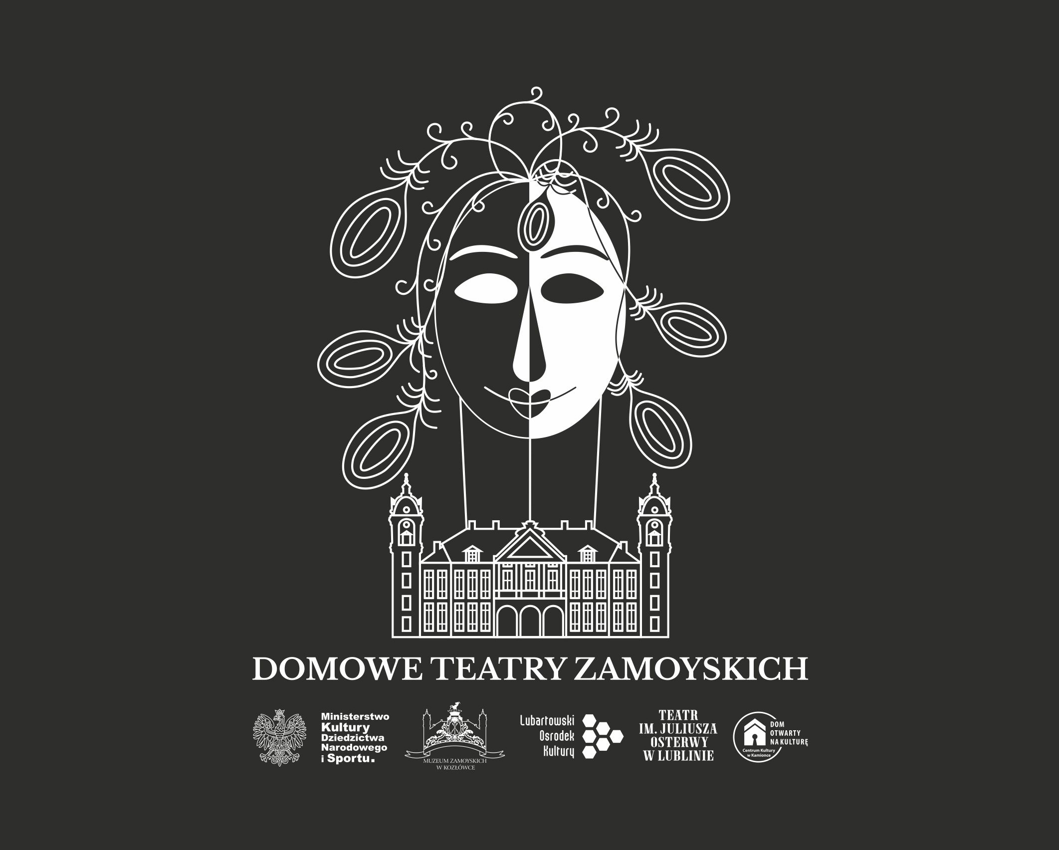 logo identyfikujące projekt „Domowe teatry Zamoyskich”
