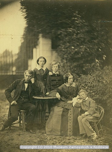 Jan Zamoyski z rodziną